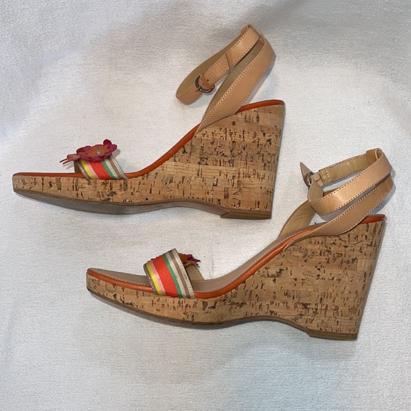 COACH MORGAN STRAPPY CORK WEDGES SIZE 9 - Picture 7 of 7